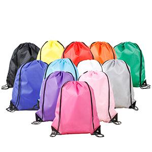 Drawstring Backpacks Bulk String Bag Cinch Sack Pack Storage Knapsack Polyester Gift Bags Sports Drawstring Bags for Trip Gym Party Bags Print Logo Sport Backpack 