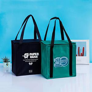 Custom Printed Non-Woven Tote Bag Thermal Insulated Lunch Cooler Bag