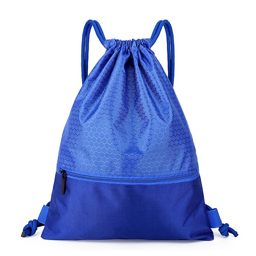 Drawstring Backpack Bag, Waterproof Draw String Back Sack with Zip ...