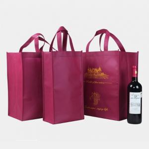 High Quality Non-Woven Fabric Travel Custom Logo Wine Bag For Wine Bottle