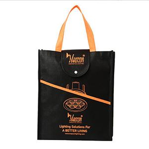 Foldable Logo Tote Shopping Bag Advertisement Non-Woven Fabric Bag